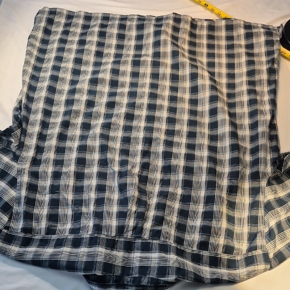 Van Heusen XXL Mens Short Sleeve Blue And White Casual Button Down Shirt - Picture 10 of 15